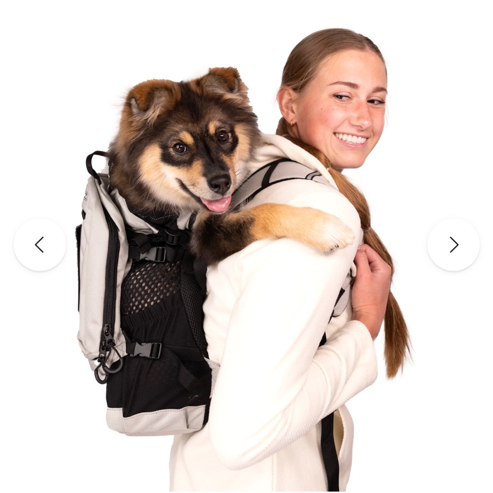Dog Carrier- K9 Sportsack Plus 2 in Gray Size Medium